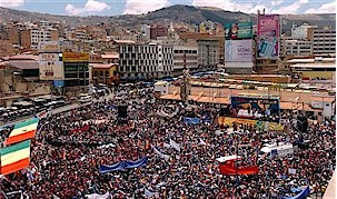 Una grande manifestazione in Bolivia riafferma il sostegno del popolo a Evo Morales