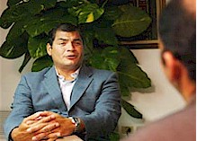 Intervista esclusiva del Presidente dellEcuador a Granma