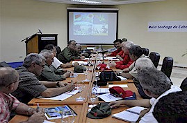 Immediatamente dopo il ricevimento e un percorso nella citt, le delegazioni dei due paesi hanno svolto un primo contatto di lavoro. Foto: Estudios Revolucin 