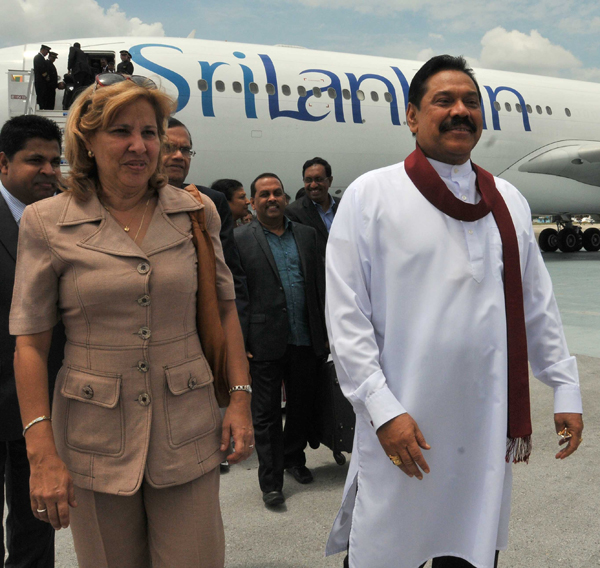 Presidente della Repubblica Democratica Socialista di Sri Lanka, Mahinda Rajapaksa