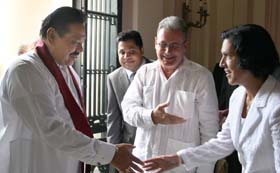 Sri Lanka solidale  con Cuba 